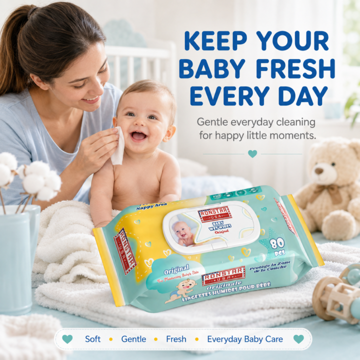 Gentle Baby Wipes 80 Pieces